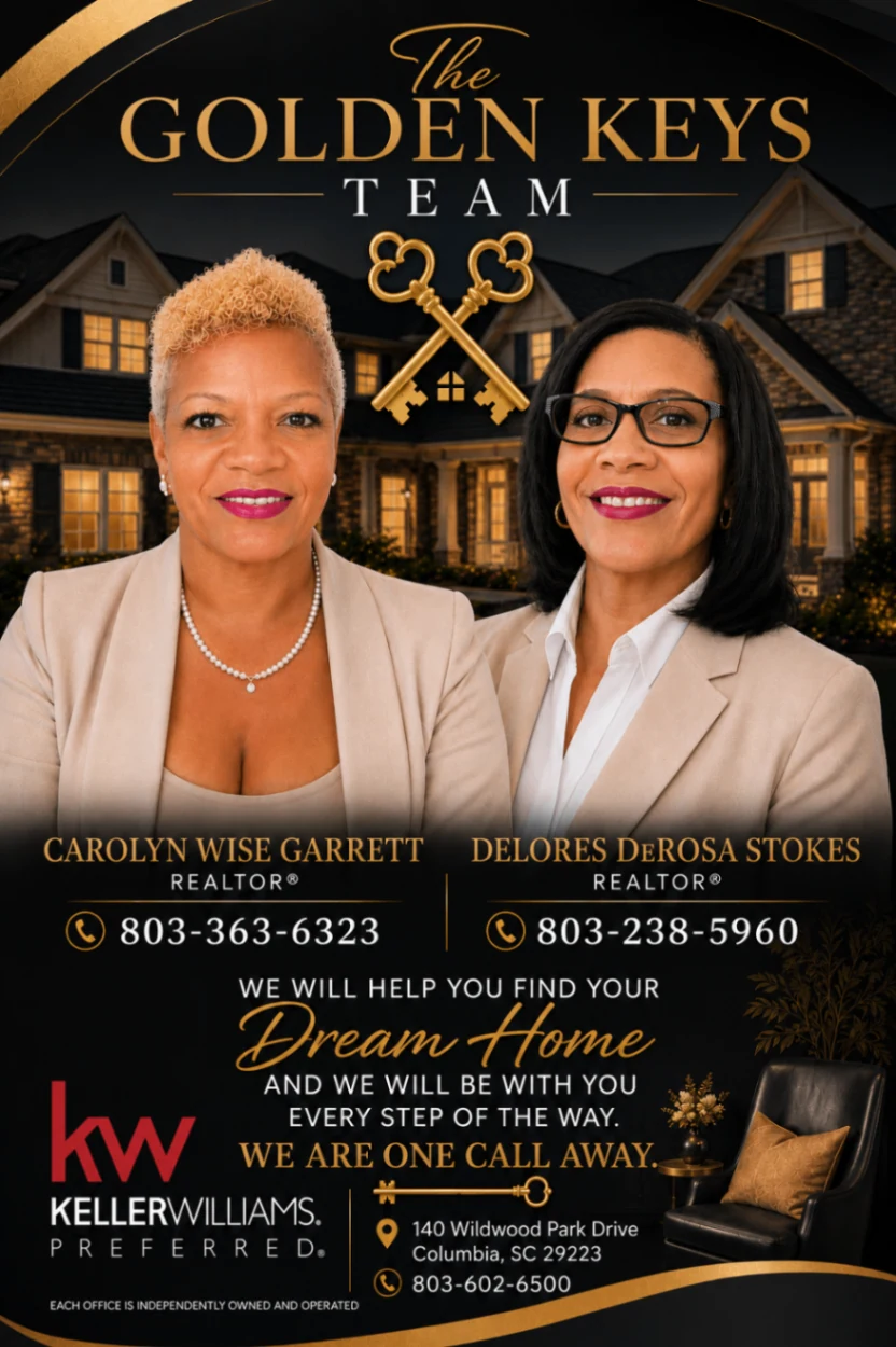 Carolyn Wise Garrett and Delores DeRosa Stokes, The Golden Keys Team real-estate agents in Columbia, South Carolina